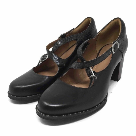 Clarks Shoes - Clarks Artisan Womens Mary Janes Black Crisscross